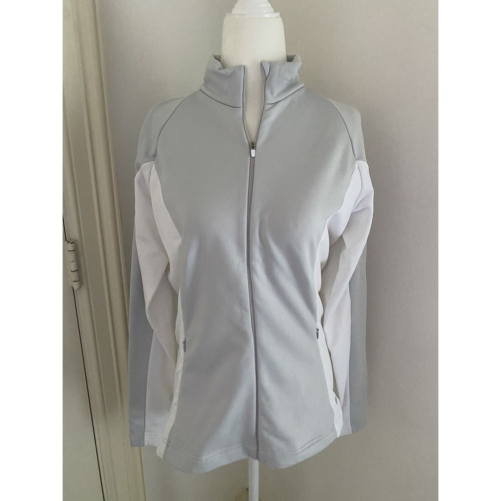 Galvin Green Women's Golf Tennis Athletic Jacket Medium NWT Grey White
